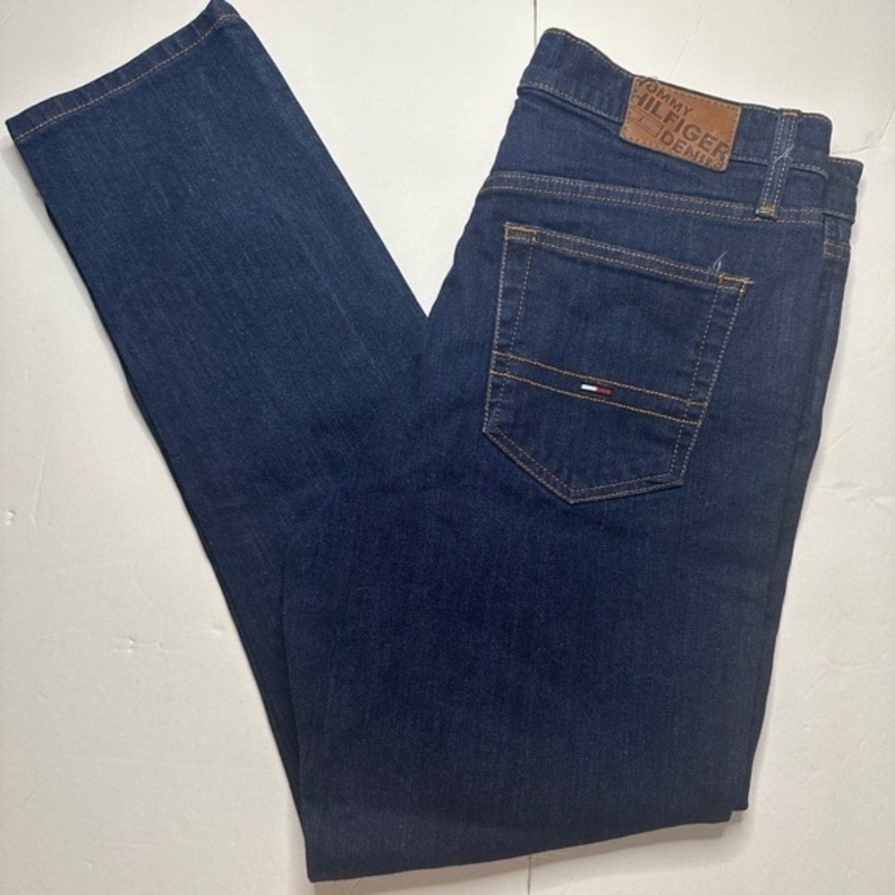 Tommy Hilfiger Demin Athletic Tapered Mens Jeans Size 34